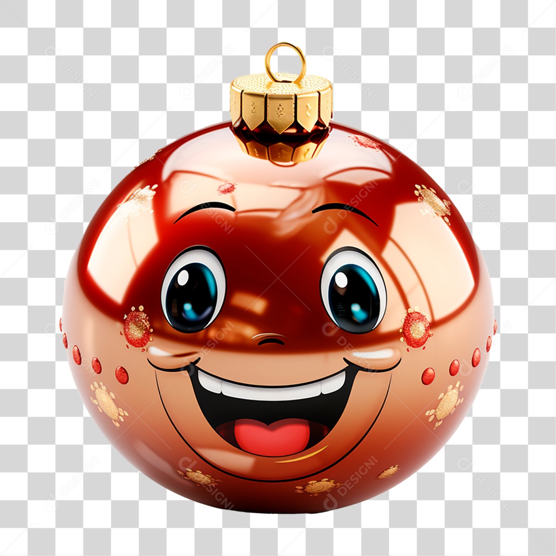 Bola de Enfeite de Natal PNG Transparente