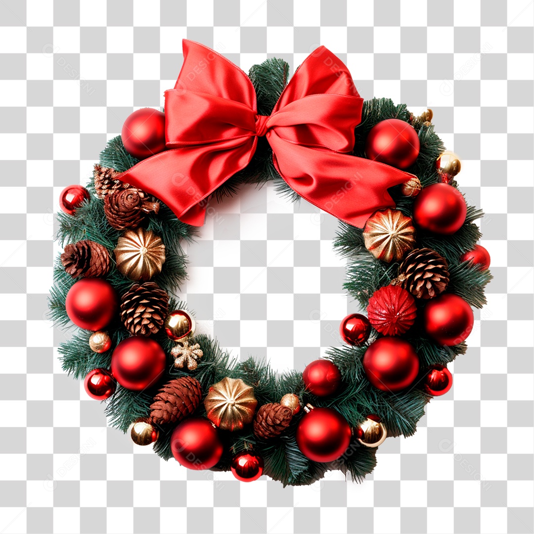 Guirlanda Natalina Enfeite de Natal PNG Transparente