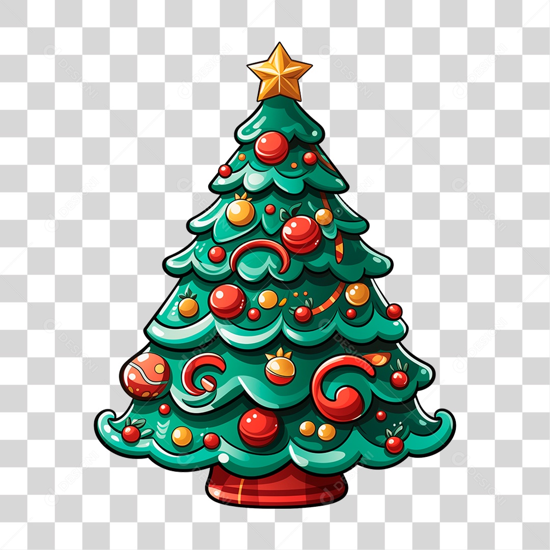 Árvore de Natal PNG Transparente