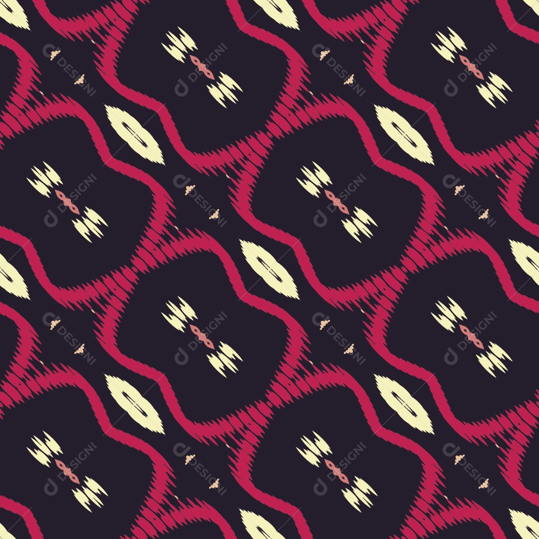 Ilustração Padrão Tradicional Estilo Asteca Coloridos Modernos Vetor EPS