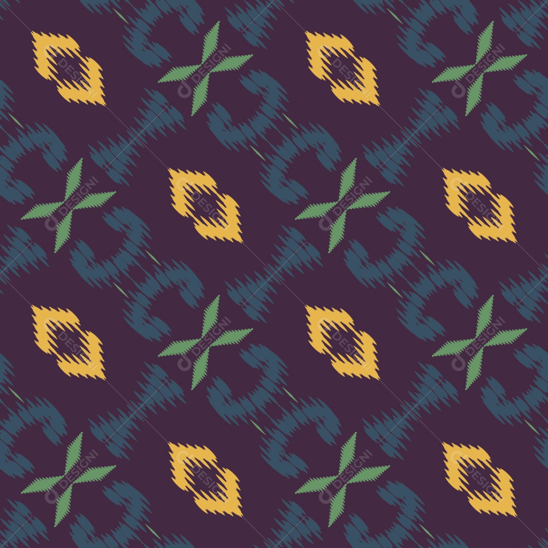 Ilustração Padrão Tradicional Estilo Asteca Coloridos Modernos Vetor EPS