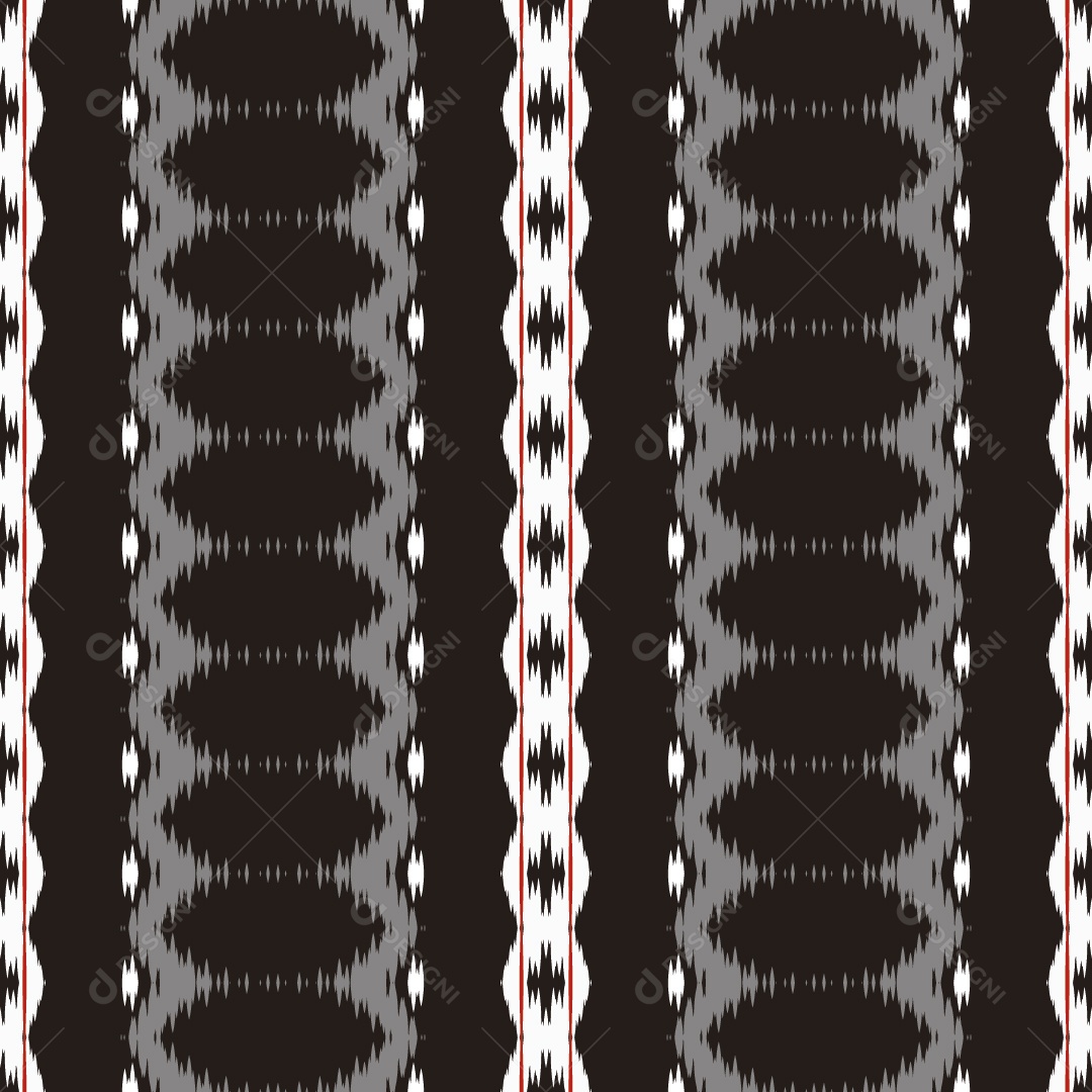 Padrão Tribal Tradicional Escuro Estilo Asteca Coloridos Modernos Vetor EPS