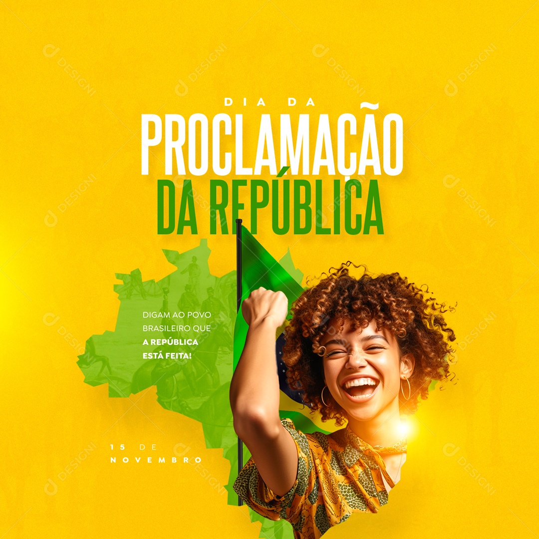 Dia Da Proclamação Da República Social Media PSD Editável