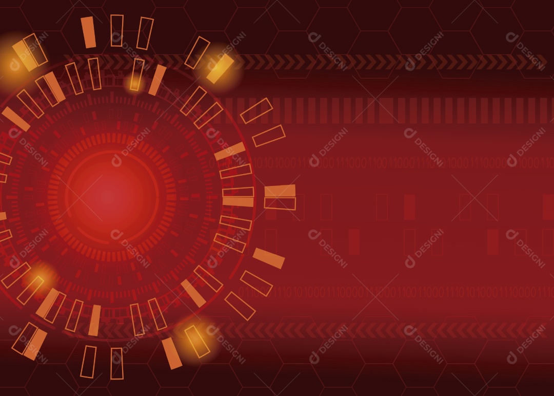 Background Tecnológico Ilustração Vetor EPS