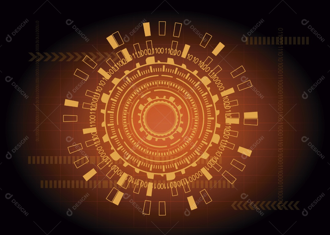 Background Tecnológico Ilustração Vetor EPS