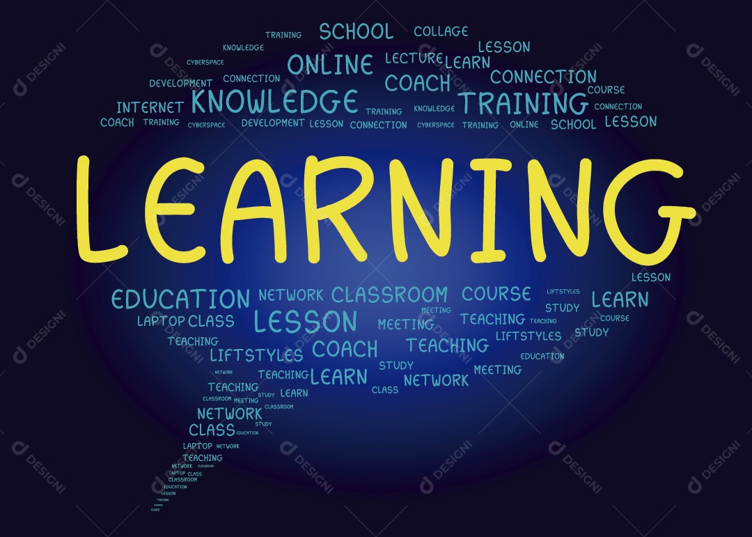 Conceito de Educação Online Ilustração Vetor EPS