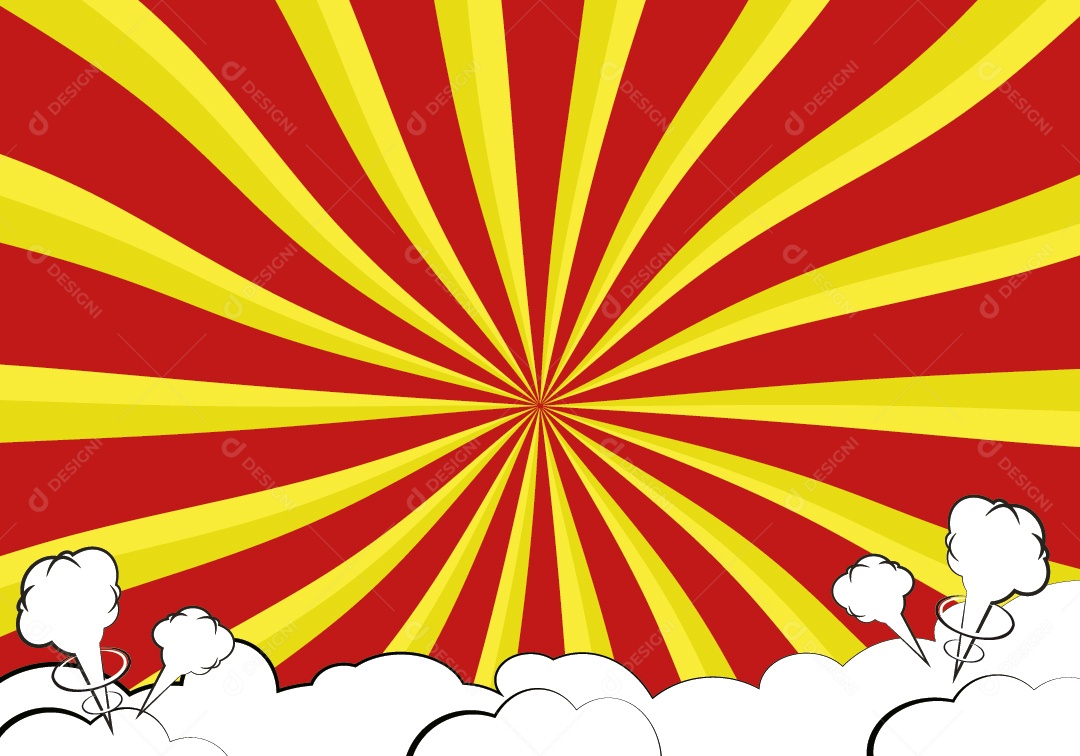 Background de Desenho Animado Ilustração Vetor EPS