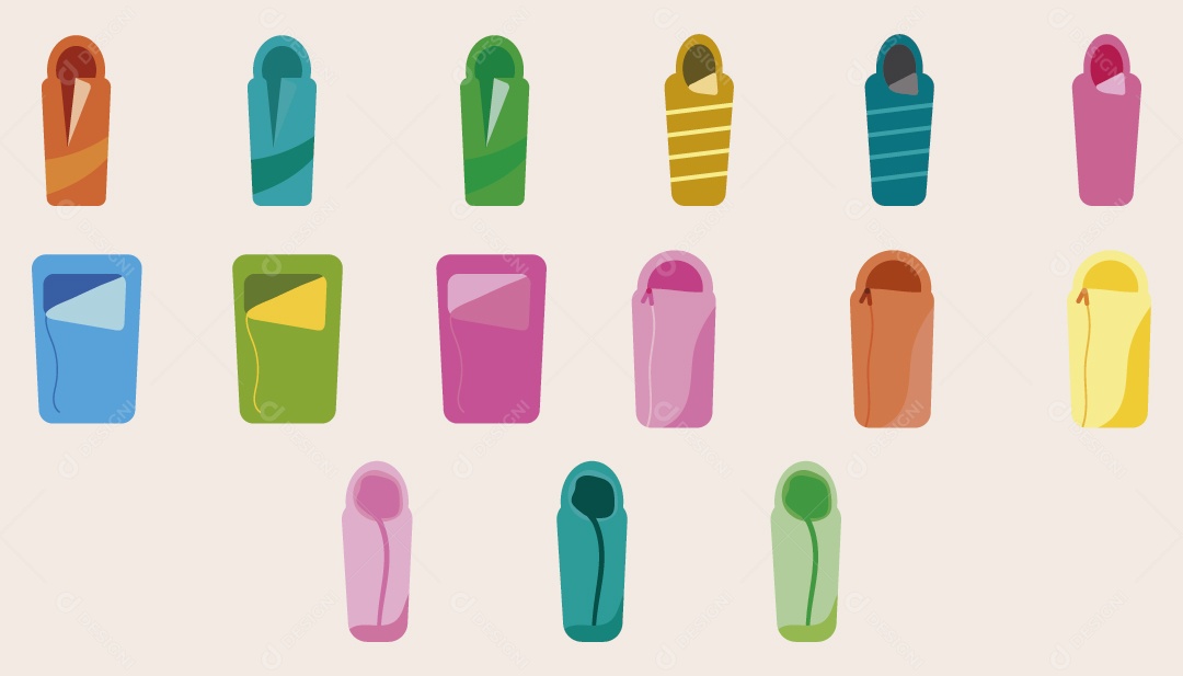 Conjunto de Ícones de Lata de Lixo Ilustração Vetor EPS