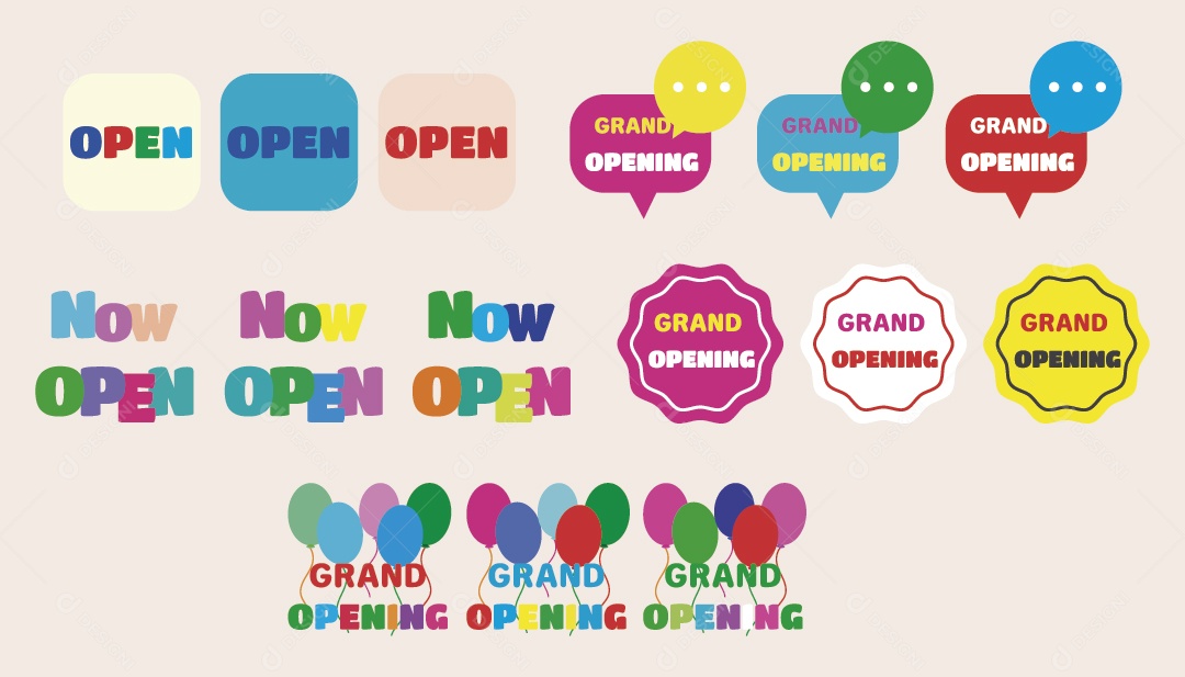 Conjunto de Ícones de Negócios Ilustração Vetor EPS