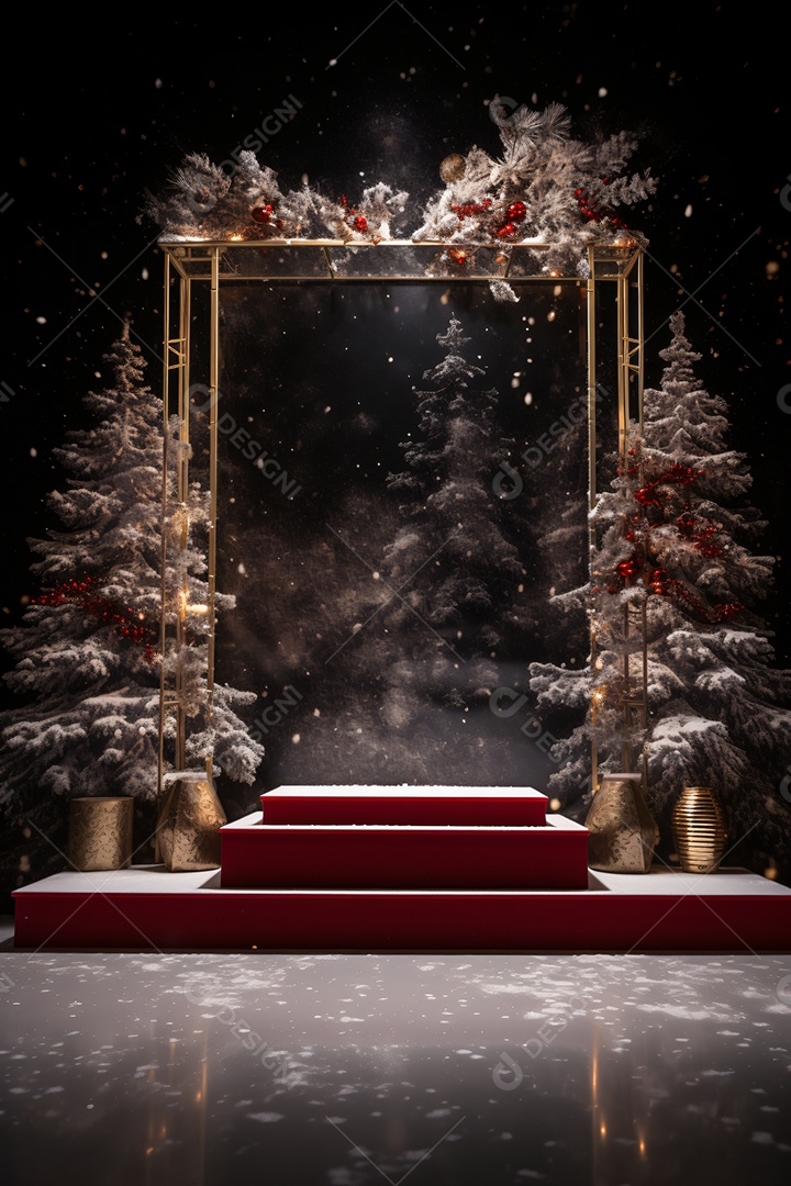 Background para Composição de Flyer Natalinos