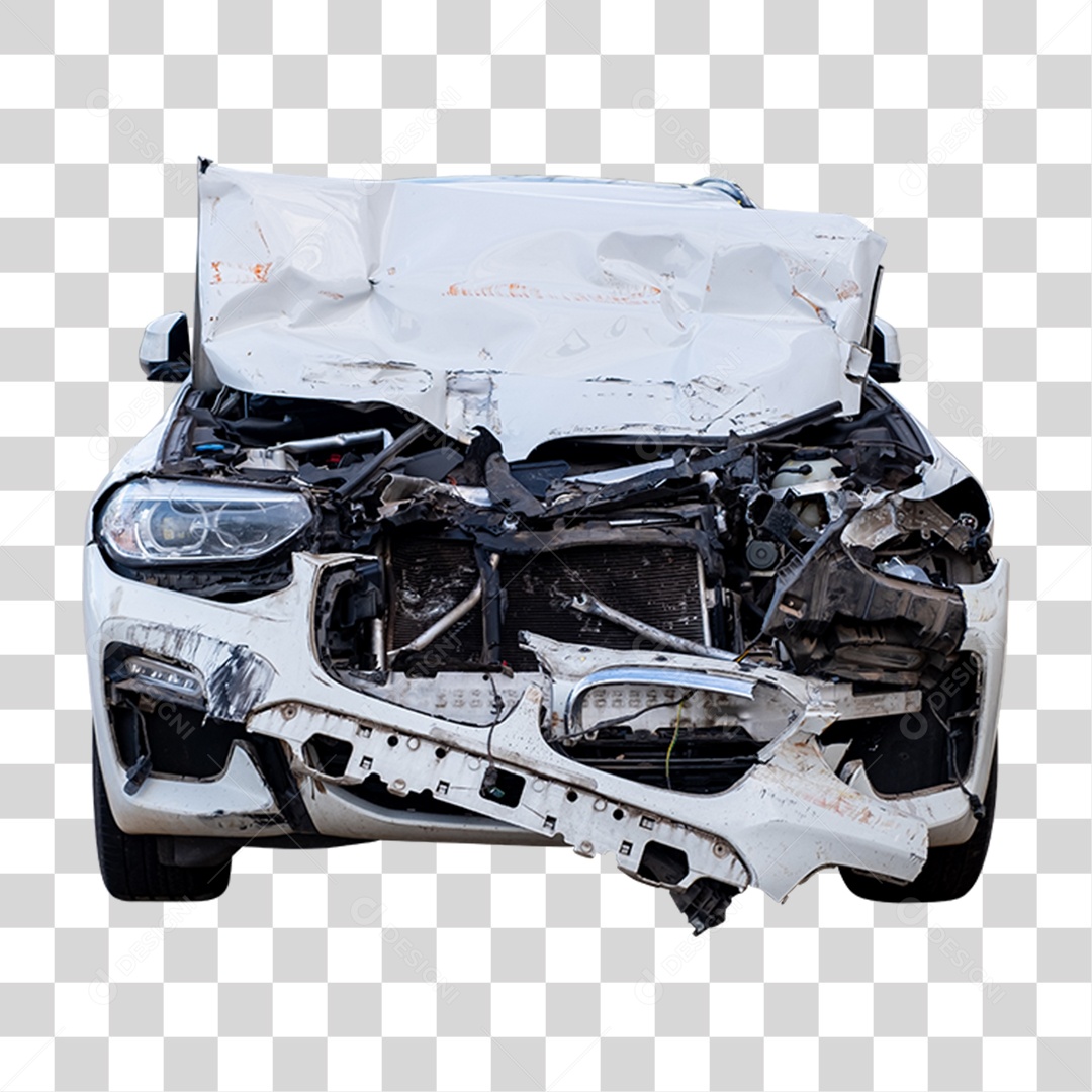 Carros Batidos Funilaria PNG Transparente