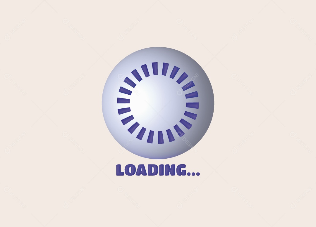 Ícone de Carregamento de Coração Ilustração 3D Vetor EPS