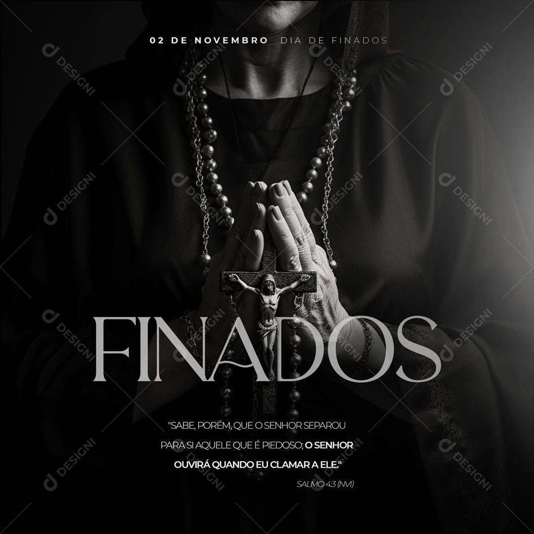 Dia De Finados 02 De Novembro Social Media PSD Editável