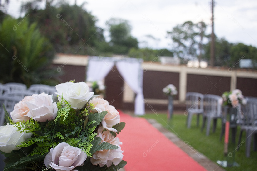 Linda decoração de casamento