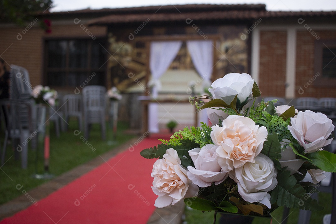 Linda decoração de casamento