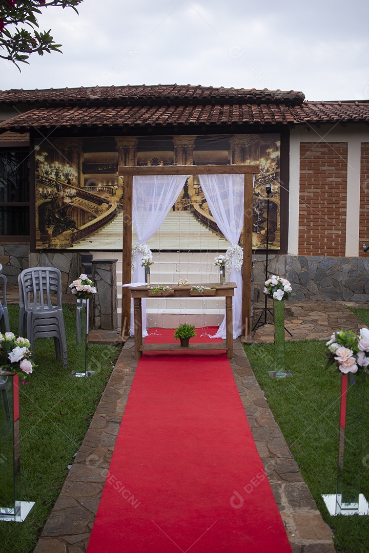 Linda decoração de casamento