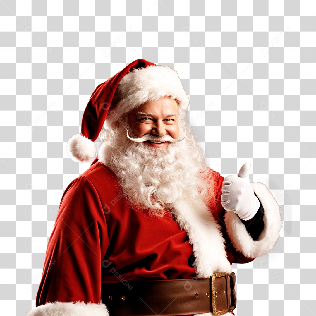Homem Vestido de Papai Noel Para o Natal PNG Transparente