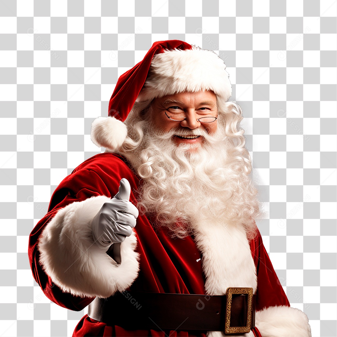 Homem Vestido de Papai Noel Para o Natal PNG Transparente