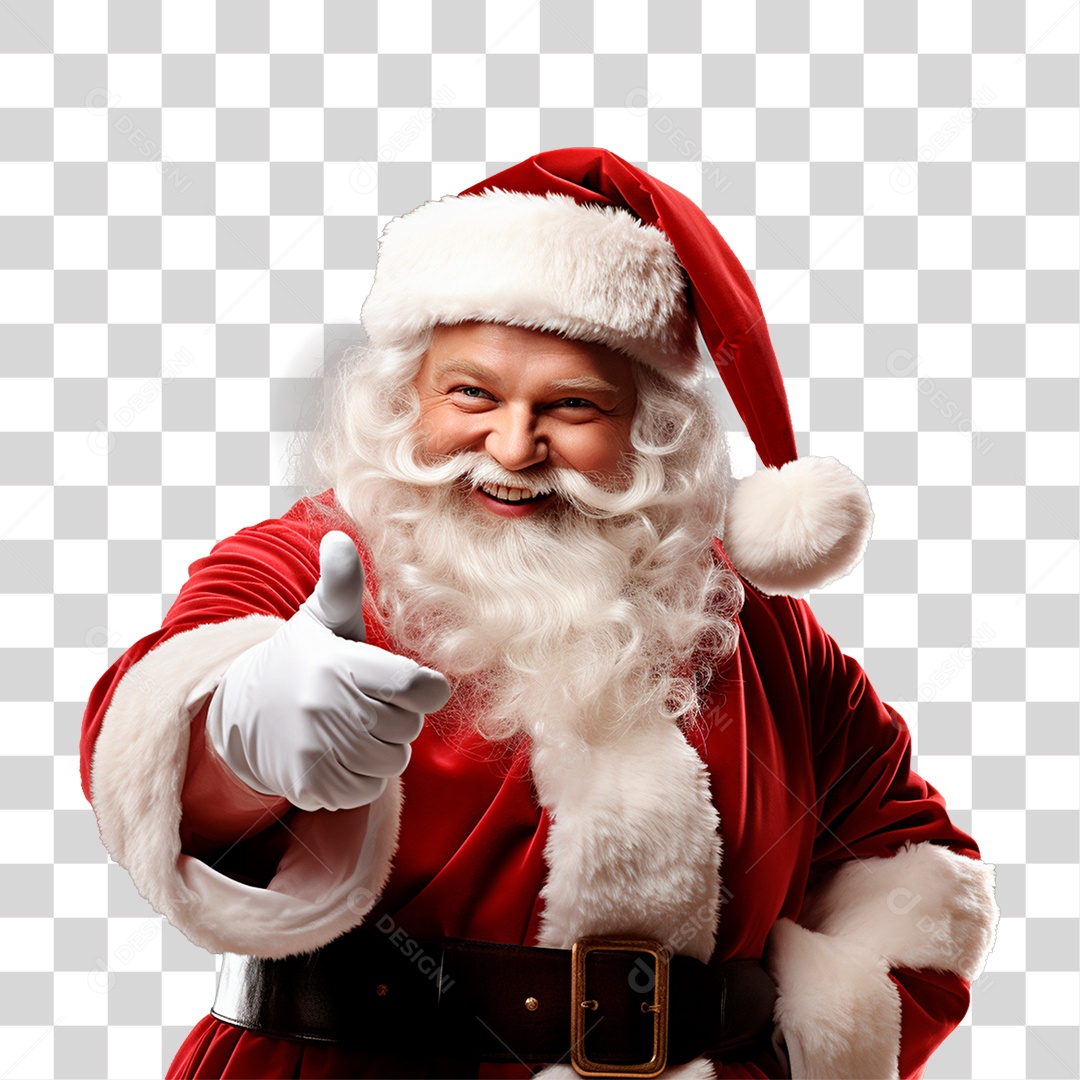 Homem Vestido de Papai Noel Para o Natal PNG Transparente