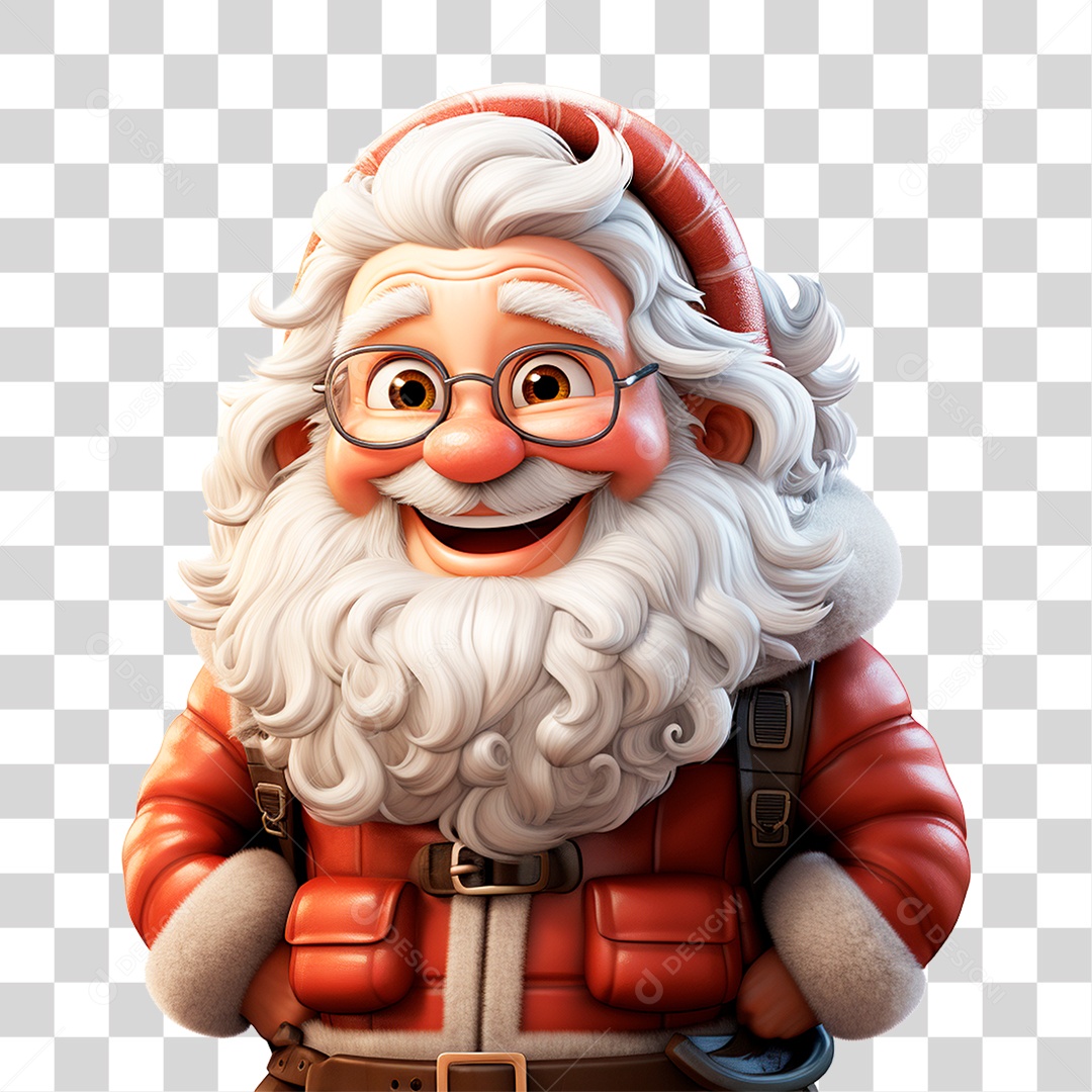 Homem Vestido de Papai Noel Para o Natal PNG Transparente