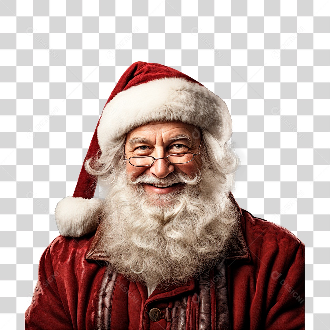 Homem Vestido de Papai Noel Para o Natal PNG Transparente