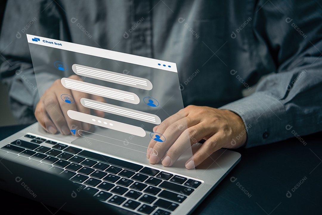 Chat Robot é uma inteligência artificial. A IA melhora as conversas e o atendimento ao cliente nos negócios e desenvolve programas de informação.