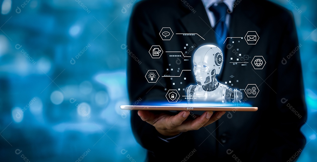 Chat Robot é uma inteligência artificial. A IA melhora as conversas e o atendimento ao cliente nos negócios e desenvolve programas de informação.