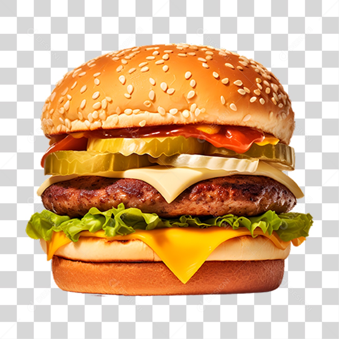 Hambúrguer Lanche Sanduiche PNG Transparente