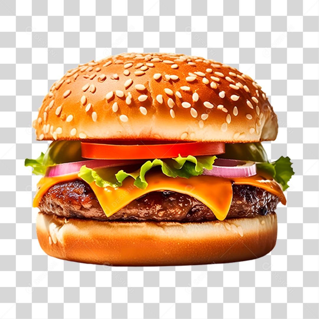 Hambúrguer Lanche Sanduiche PNG Transparente