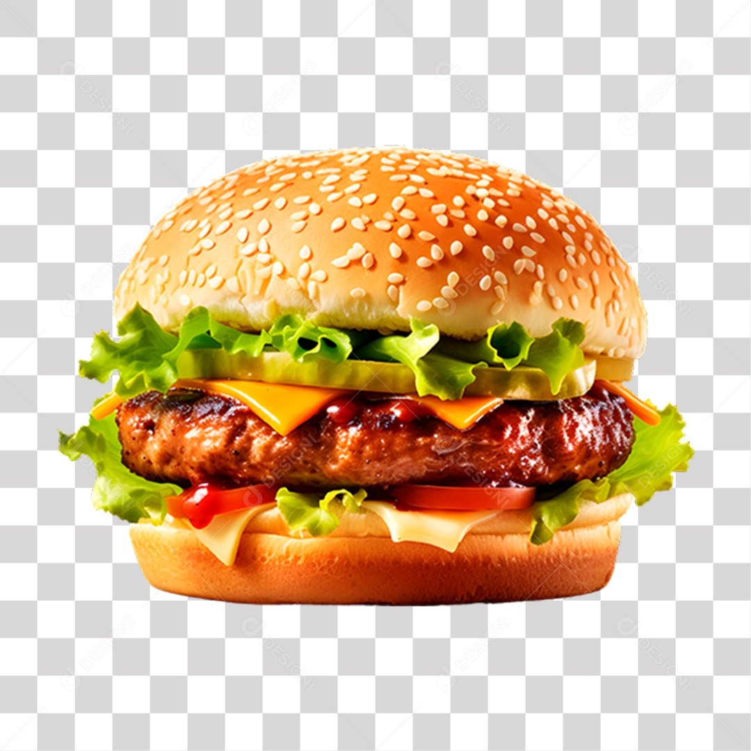 Hambúrguer Lanche Sanduiche PNG Transparente