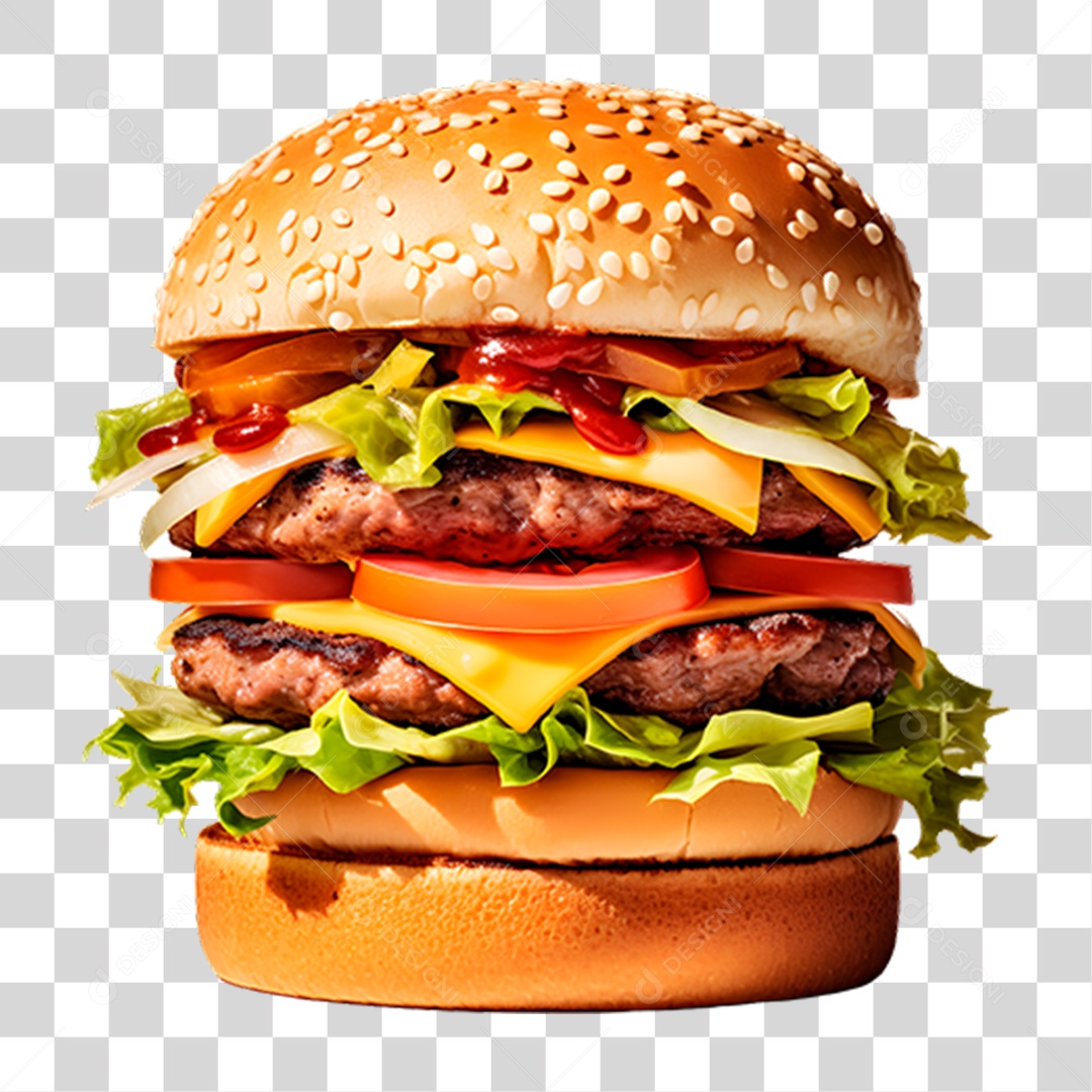 Hambúrguer Lanche Sanduiche PNG Transparente