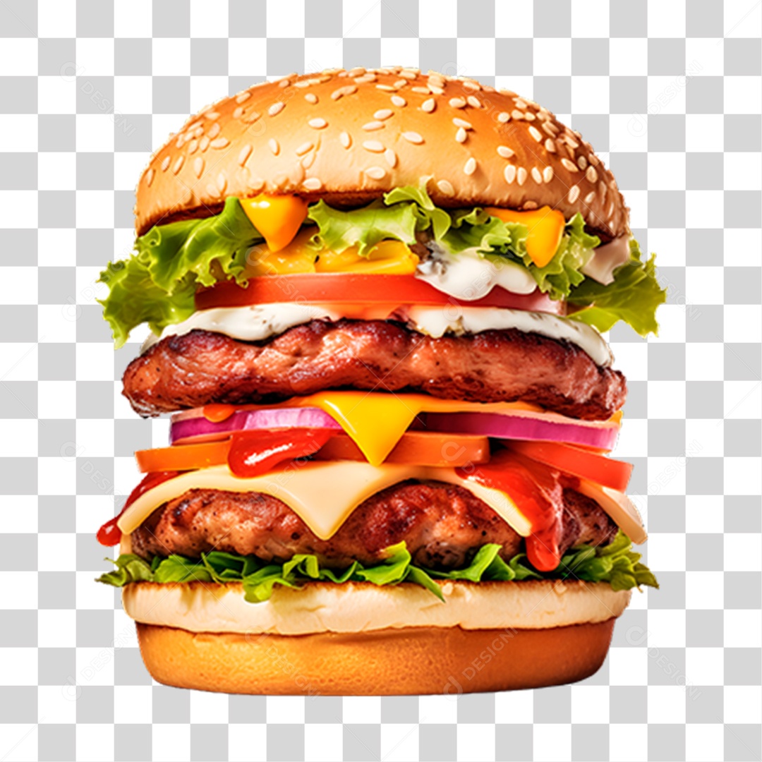 Hambúrguer Lanche Sanduiche PNG Transparente