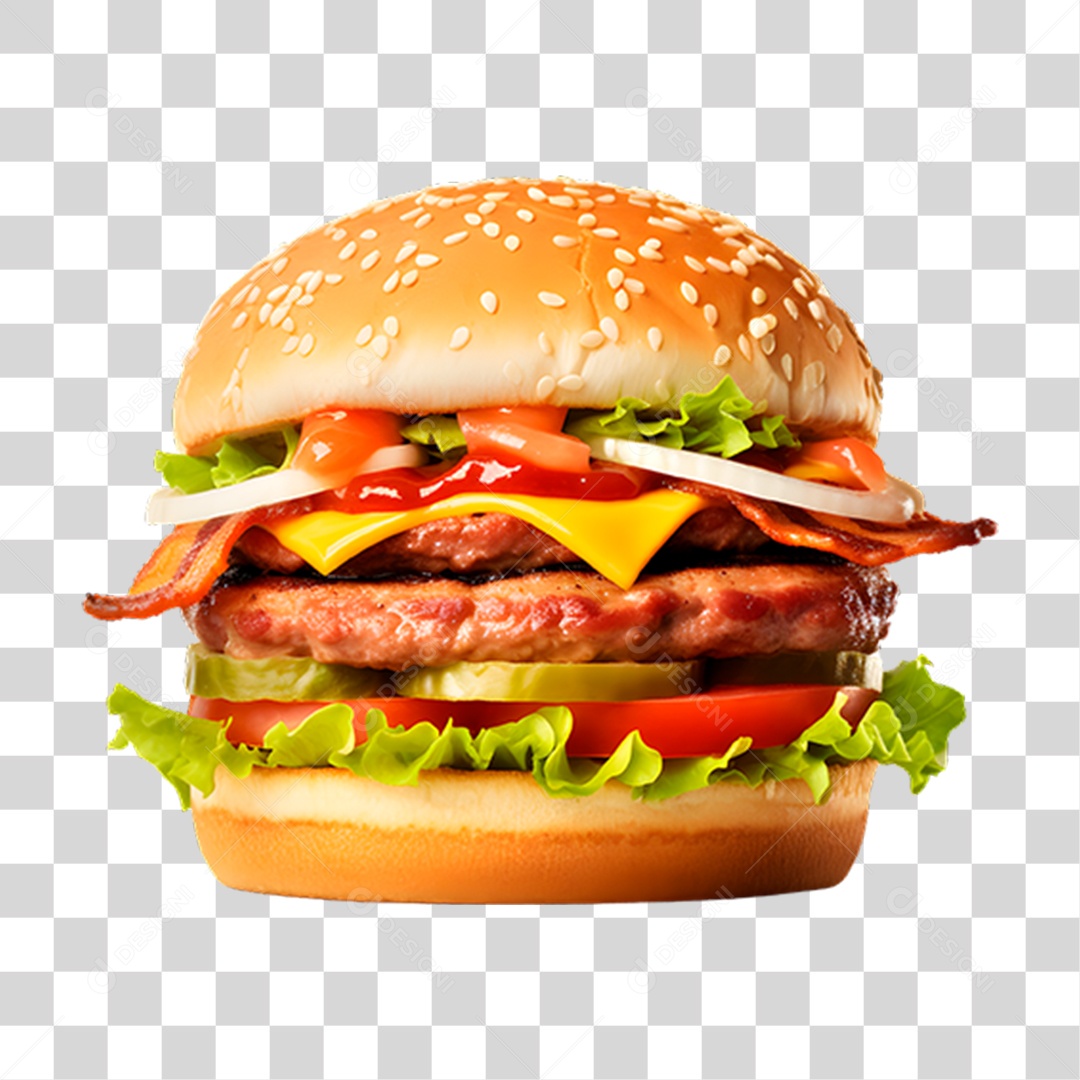 Hambúrguer Lanche Sanduiche PNG Transparente