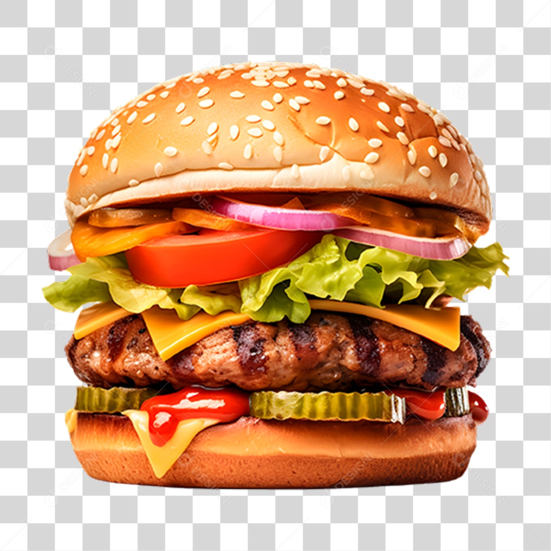 Hambúrguer Lanche Sanduiche PNG Transparente
