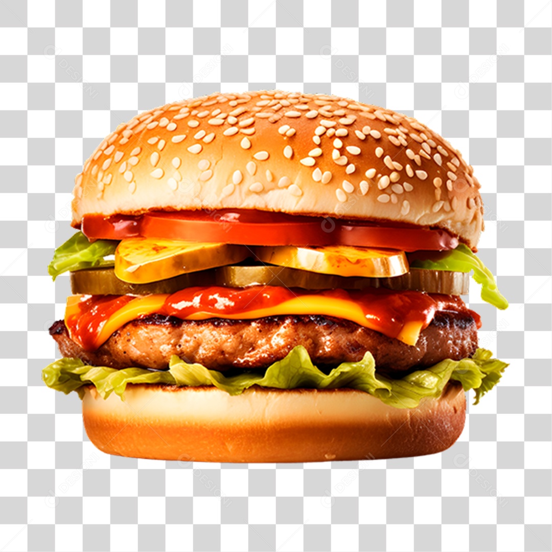 Hambúrguer Lanche Sanduiche PNG Transparente