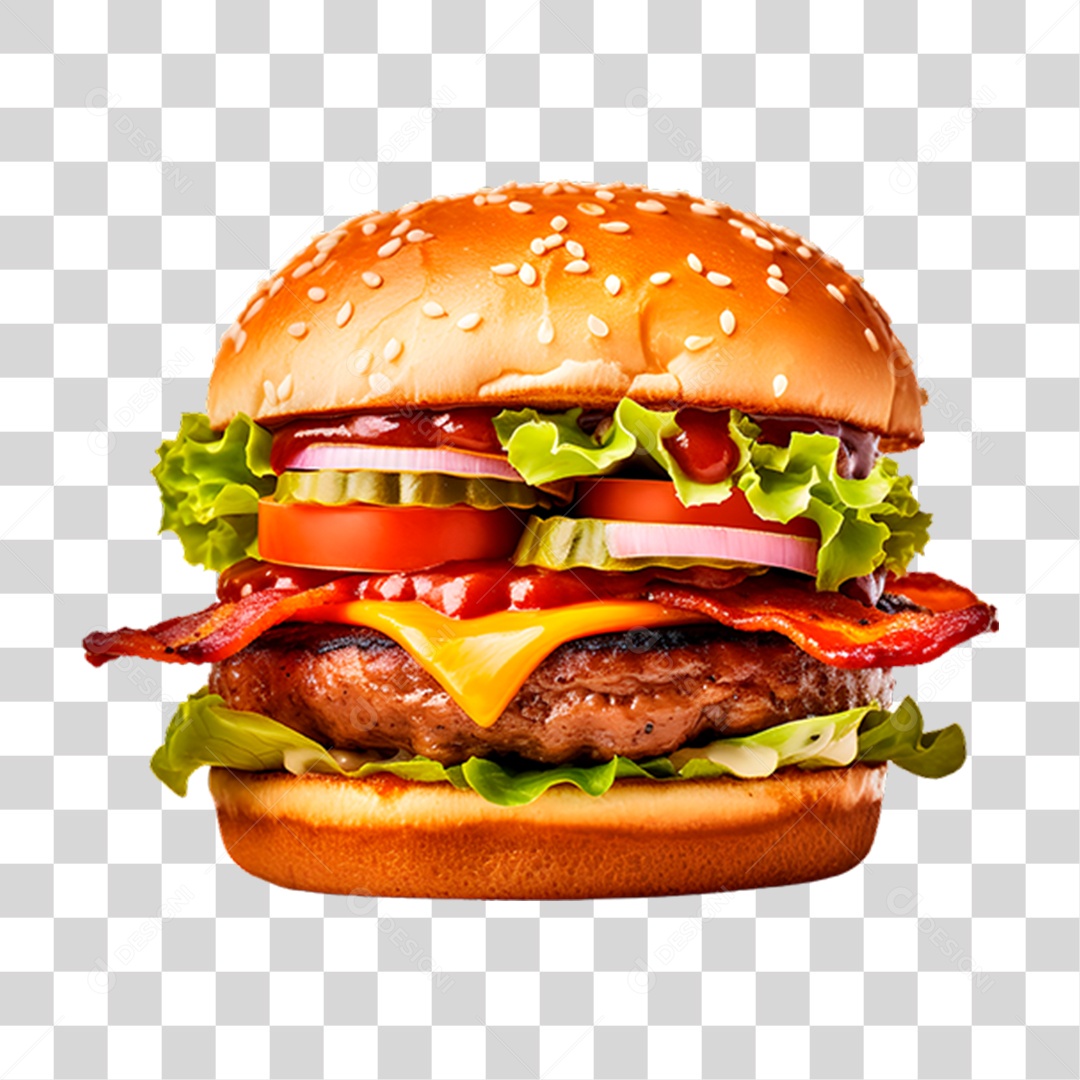 Hambúrguer Lanche Sanduiche PNG Transparente
