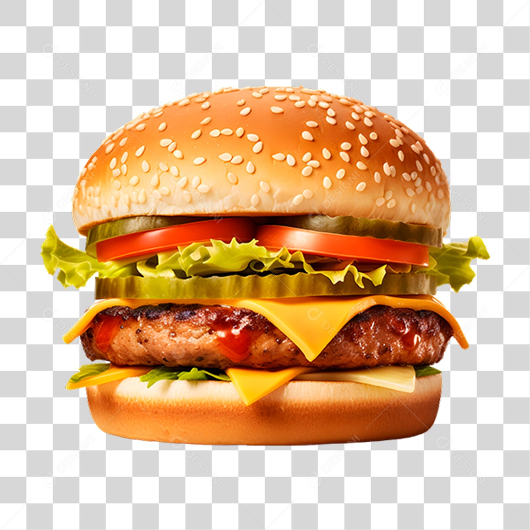Hambúrguer Lanche Sanduiche PNG Transparente