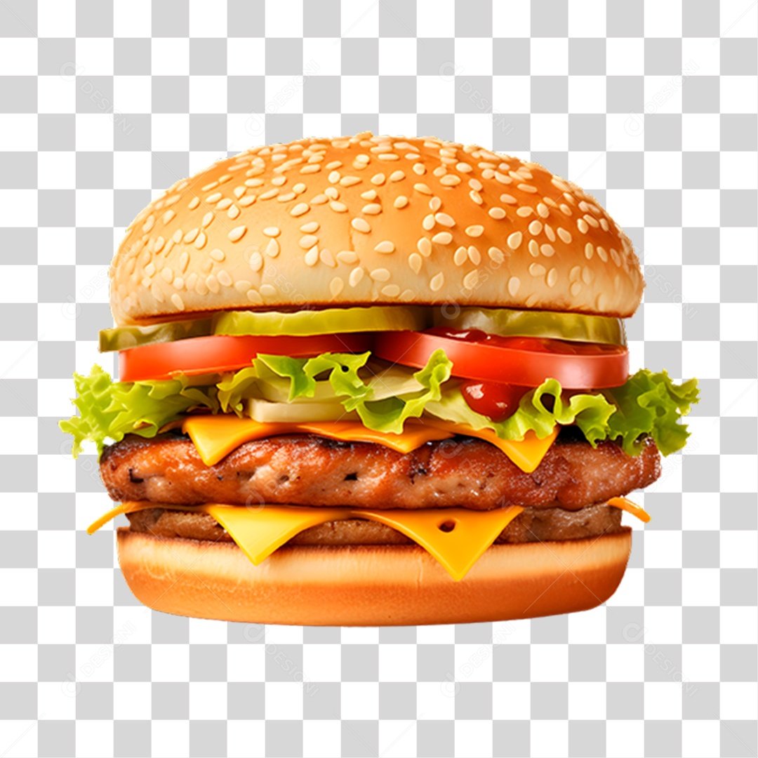 Hambúrguer Lanche Sanduiche PNG Transparente