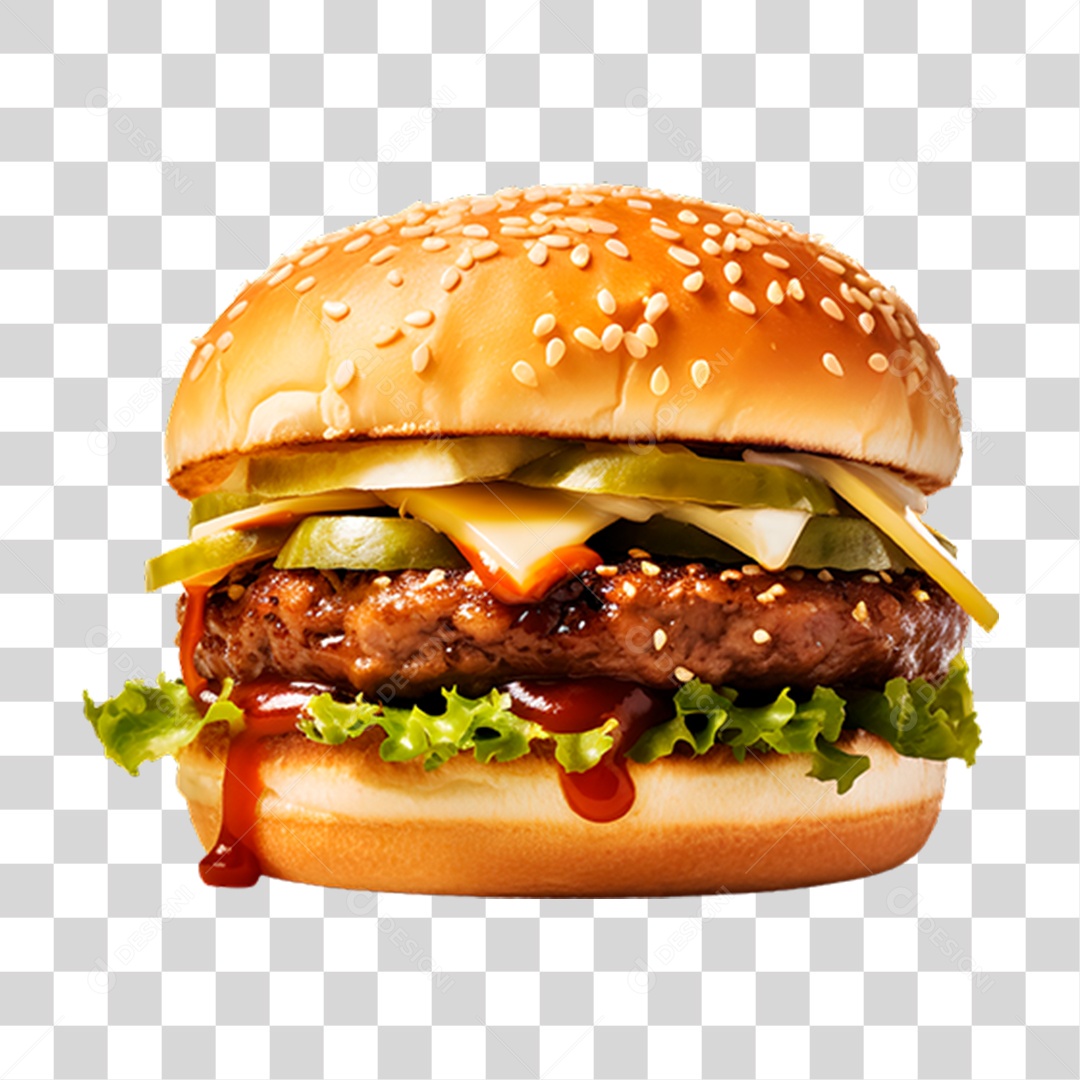 Hambúrguer Lanche Sanduiche PNG Transparente