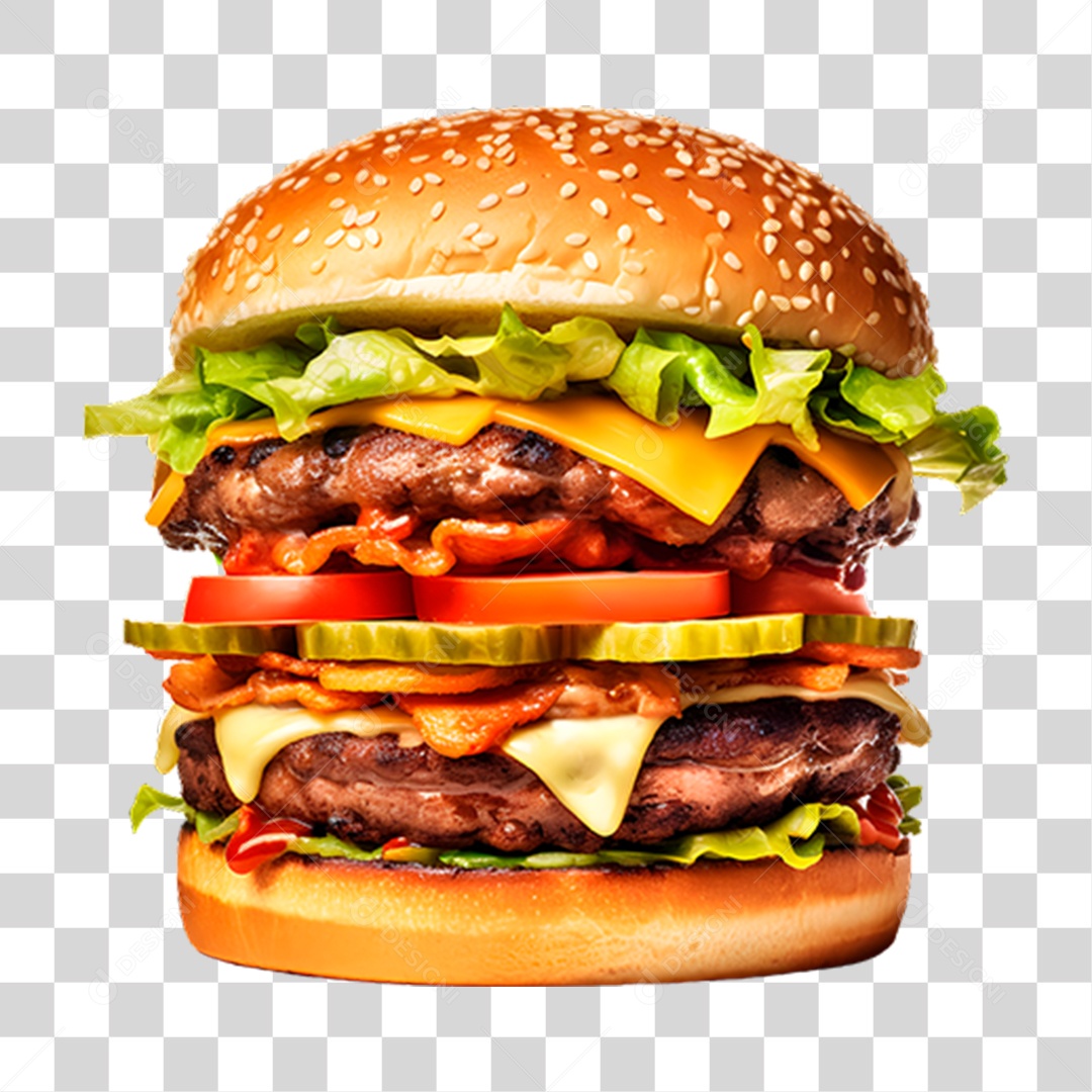 Hambúrguer Lanche Sanduiche PNG Transparente