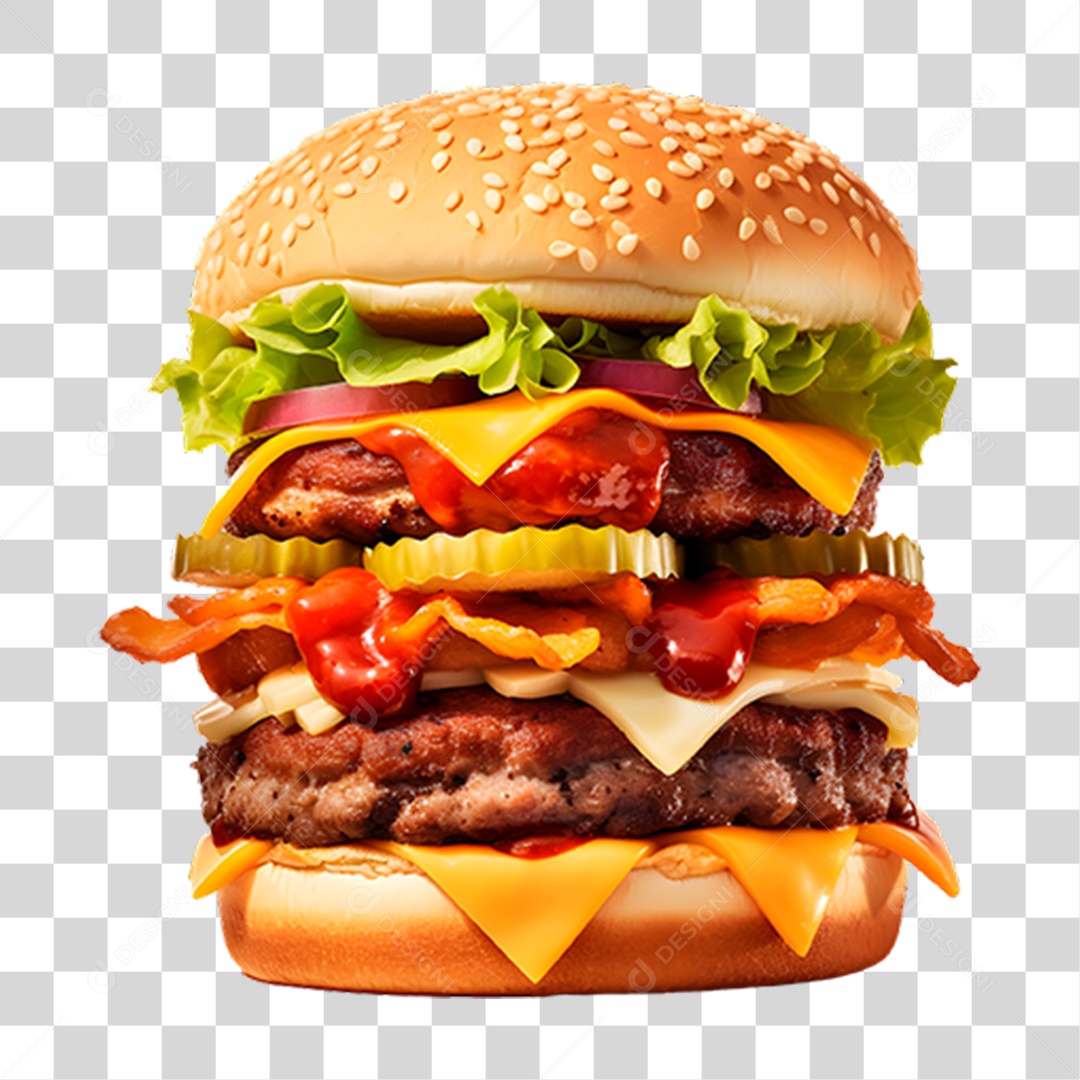 Hambúrguer Lanche Sanduiche PNG Transparente