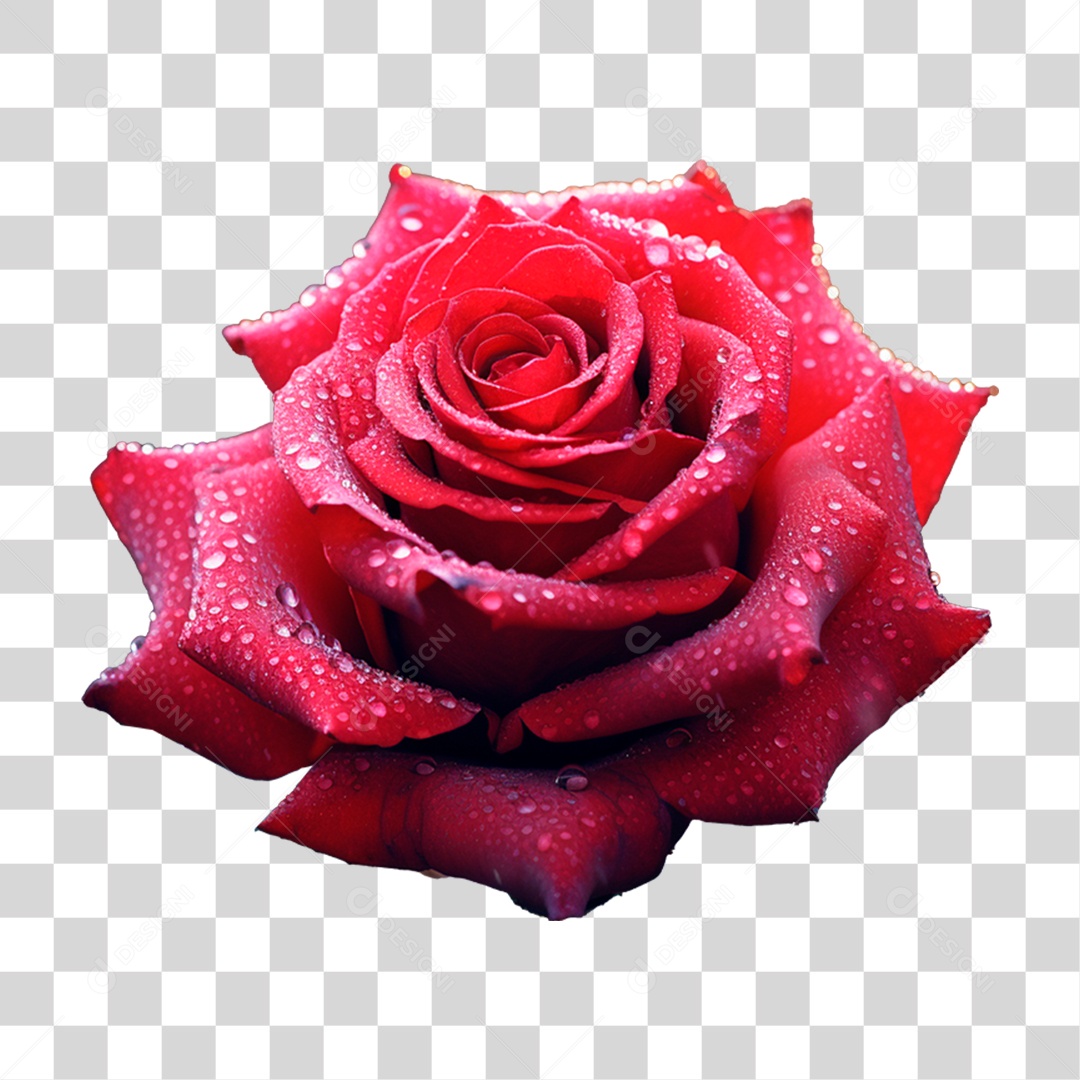 Rosa Vermelha PNG Transparente