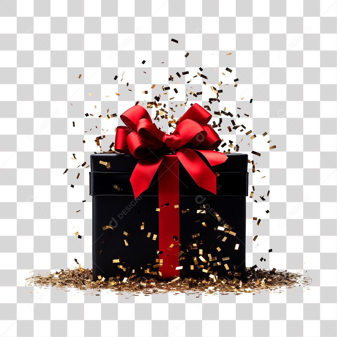 Caixa de Presentes PNG Transparente