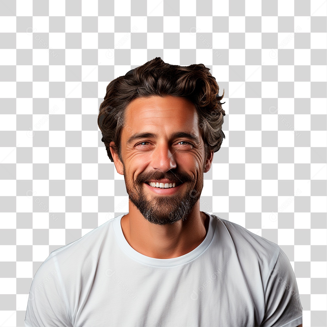 Homem Sorrindo Feliz PNG Transparente