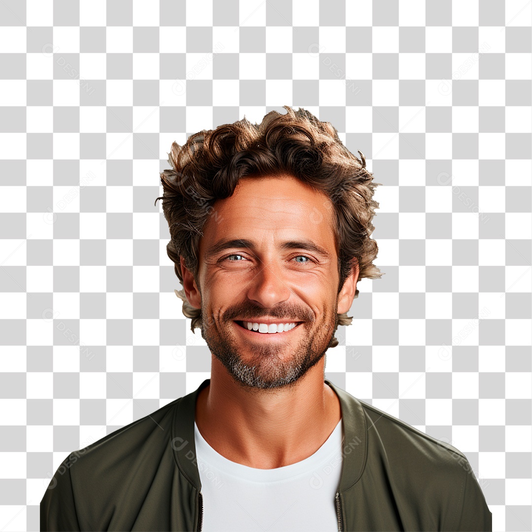 Homem Sorrindo Feliz PNG Transparente