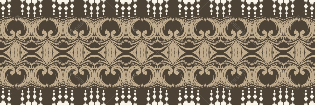 Padrão Tribal Tradicional Estilo Asteca Ilustração de Textura Tapete Colorido Vetor EPS