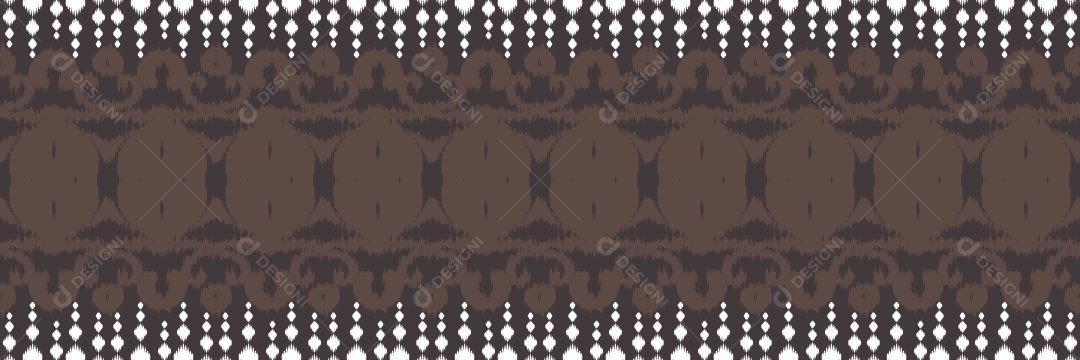 Padrão Tribal Tradicional Estilo Asteca Textura Tapete Ilustração Marrom Vetor EPS