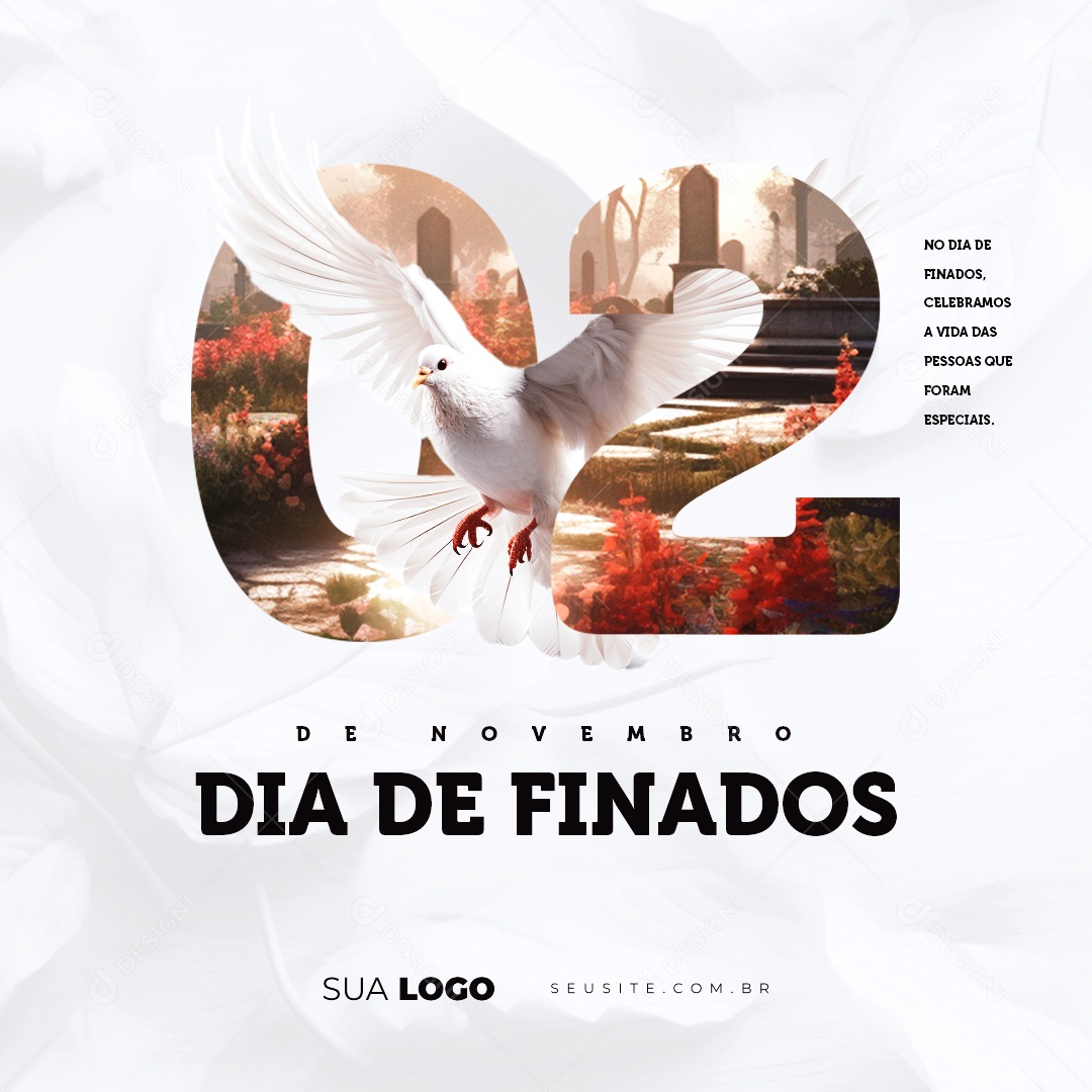 Dia De Finados 02 De Novembro Social Media PSD Editável