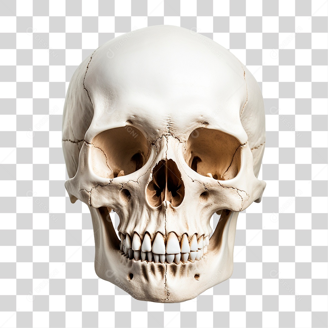 Crânio Caveira PNG Transparente