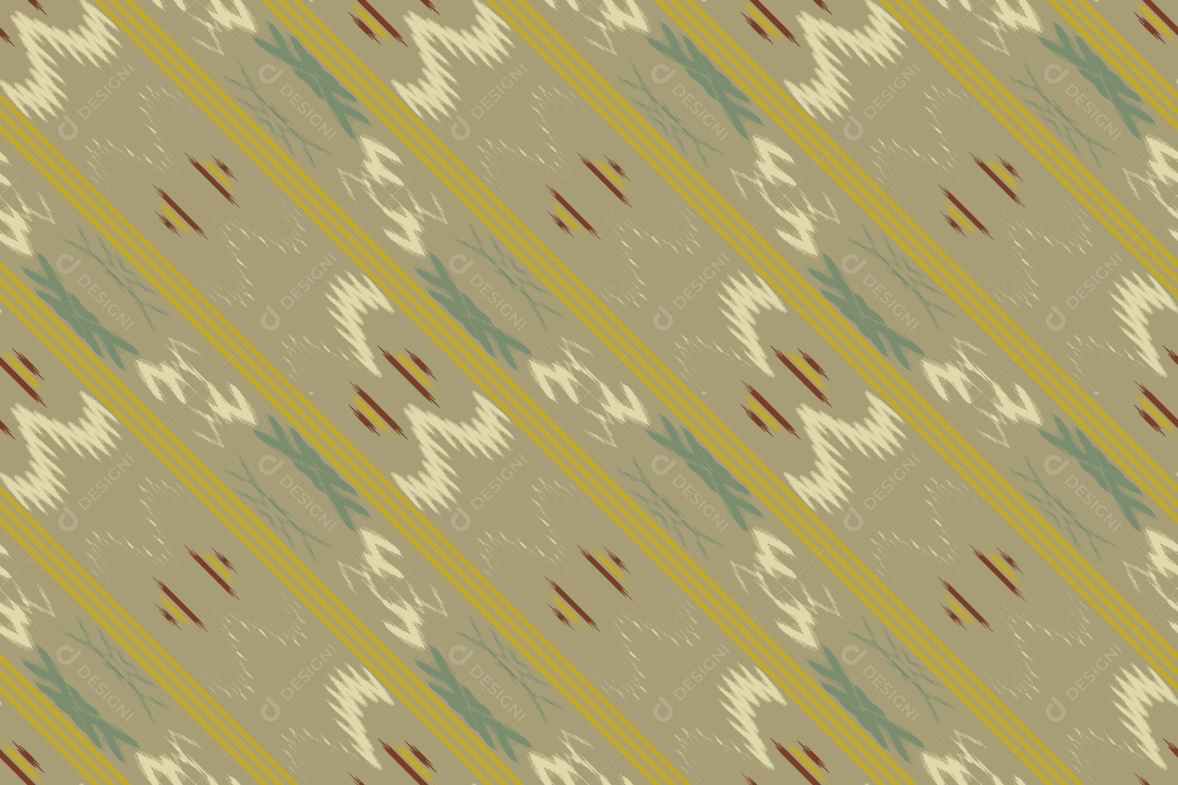 Padrão Tribal Tradicional Colorido Ilustração Vetor EPS